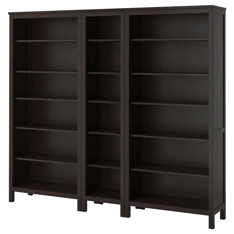 HEMNES bookcase, blackbrown, 901/8x771/2" IKEA
