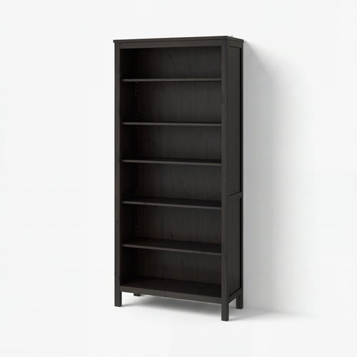 HEMNES Bookcase - black-brown 35 3/8x77 1/2 "