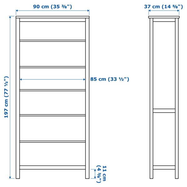 Hemnes Bookcase White Stain Ikea