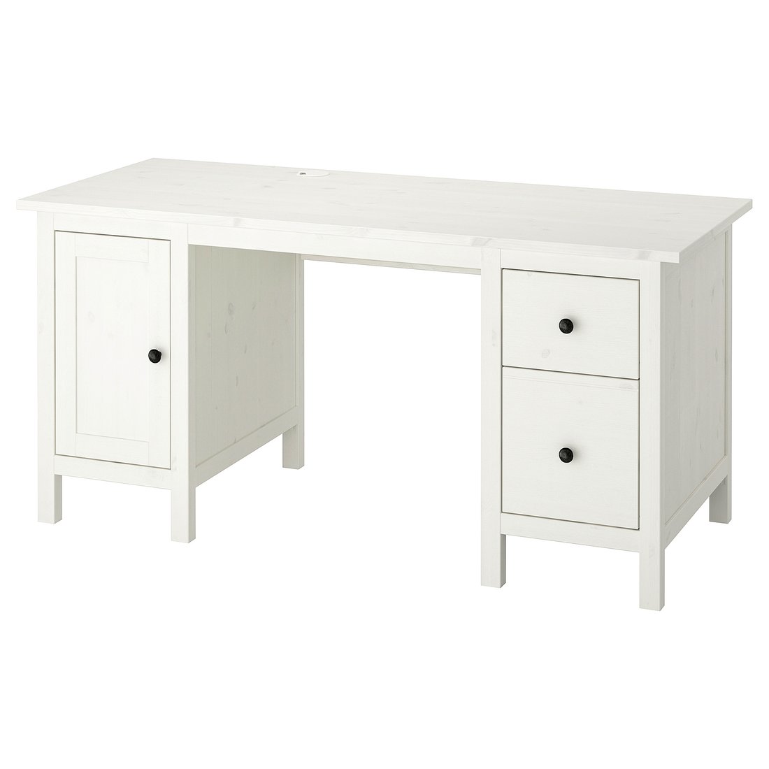 HEMNES Desk, white stain, 61x25 5/8" IKEA