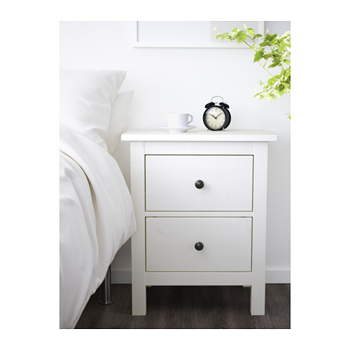 HEMNES 2drawer chest white stain IKEA