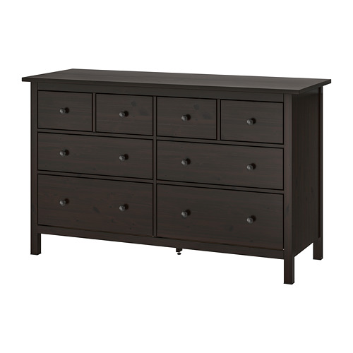 HEMNES 8drawer dresser blackbrown, 63x37 3/4 " IKEA
