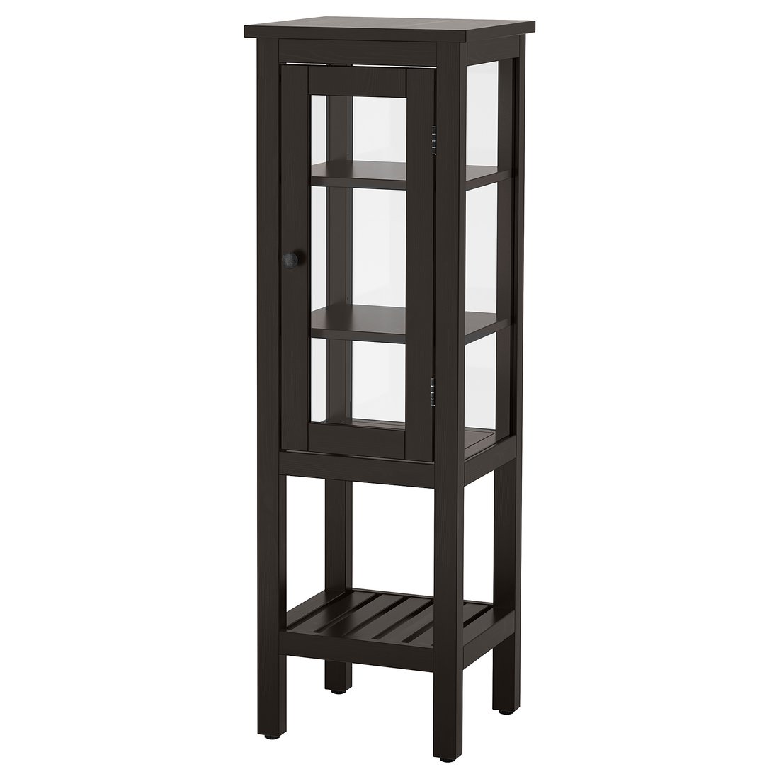 HEMNES High with glass door, gray, 161/2x15x515/8" IKEA