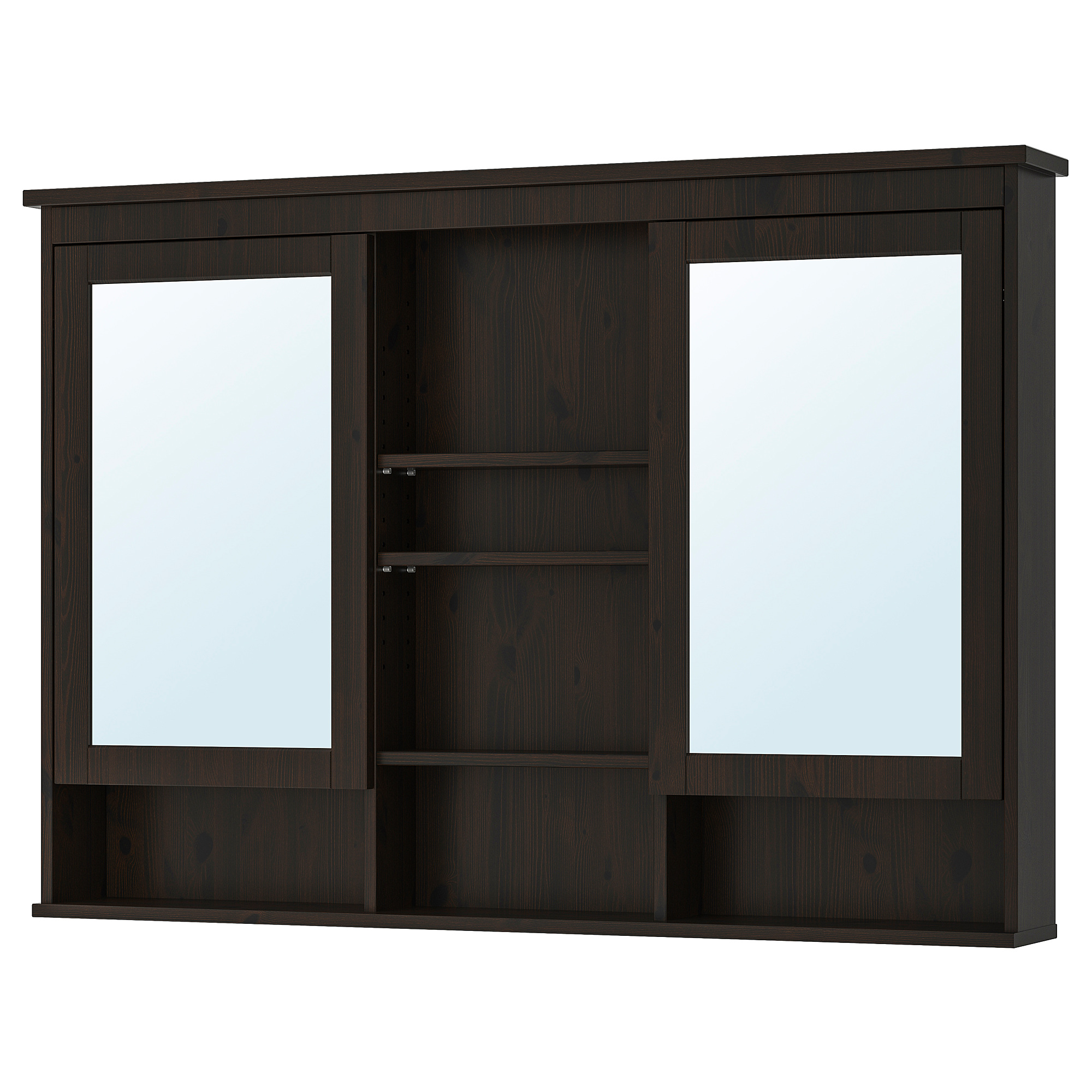 HEMNES Mirror with 2 doors, white, 55 1/8x38 5/8" IKEA