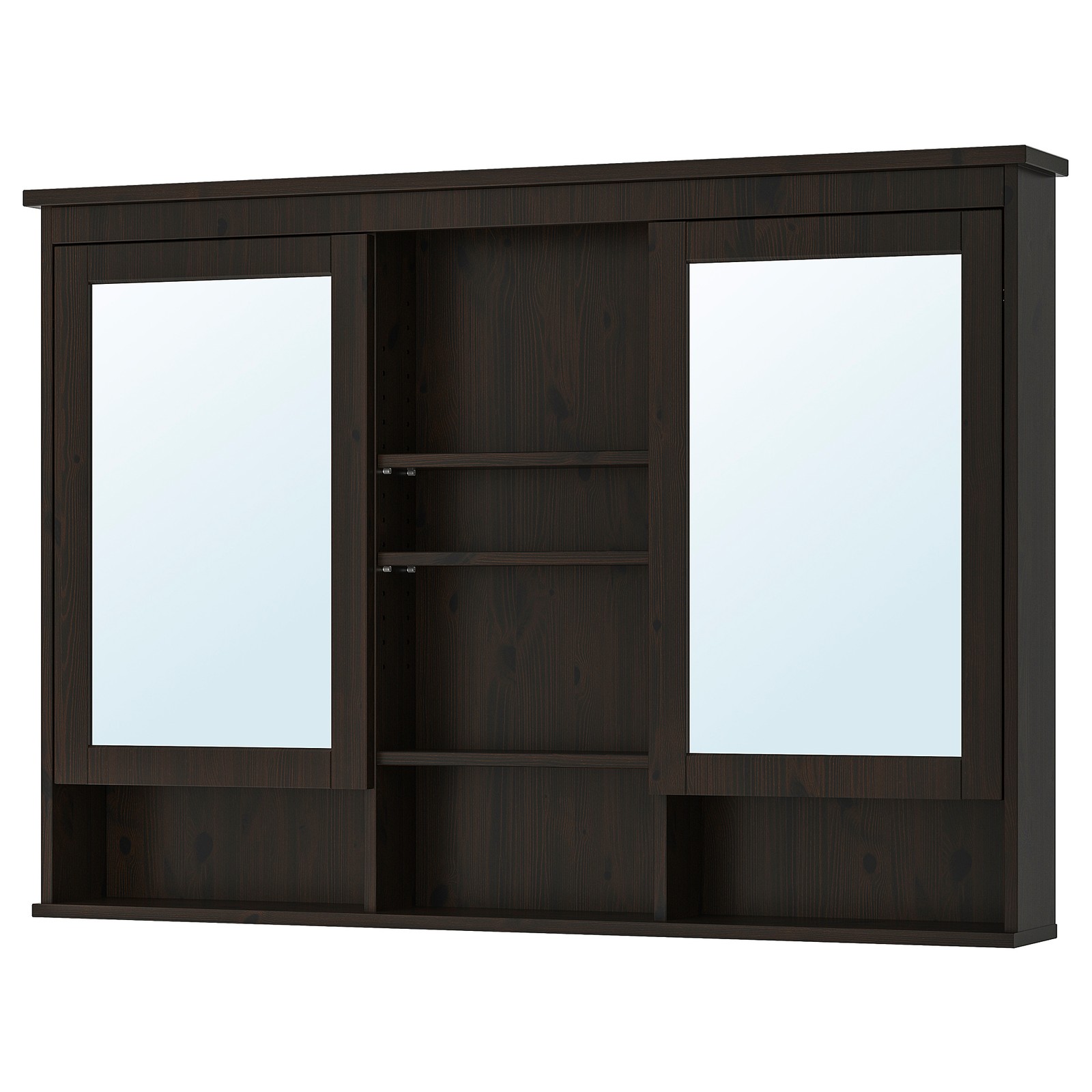 HEMNES Mirror with 2 doors, white, 55 1/8x38 5/8" IKEA