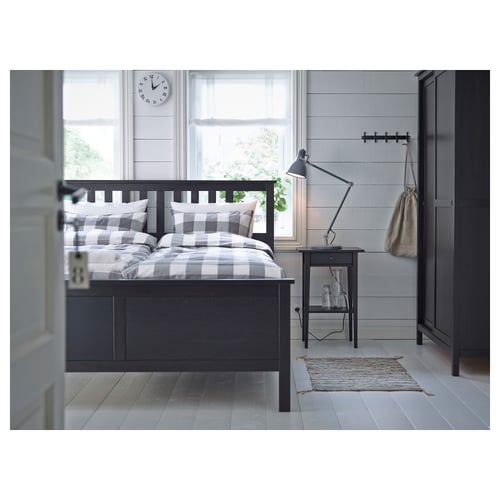 HEMNES nightstand, blackbrown, 181/8x133/4" IKEA