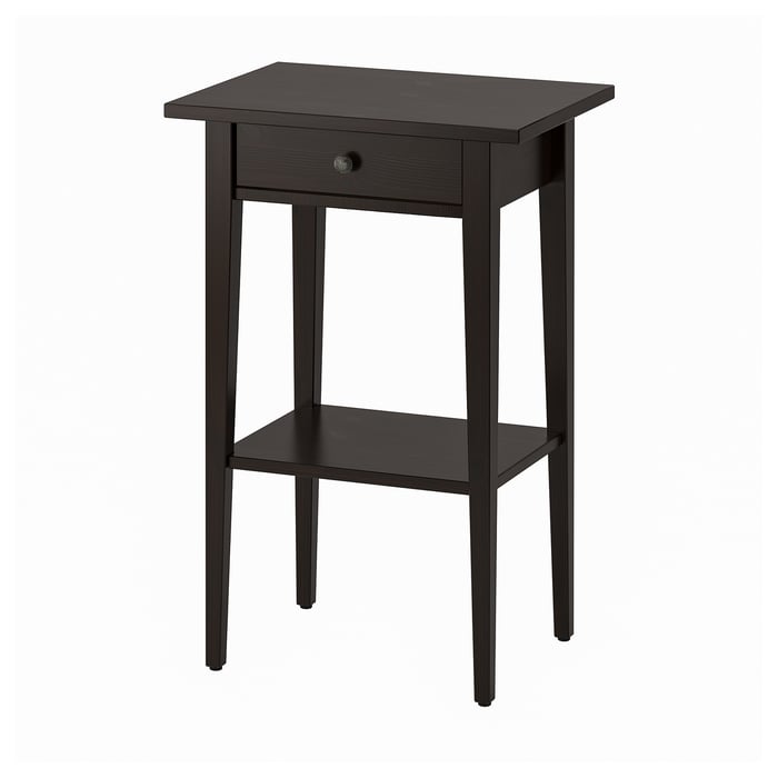 HEMNES nightstand, blackbrown, 181/8x133/4" IKEA