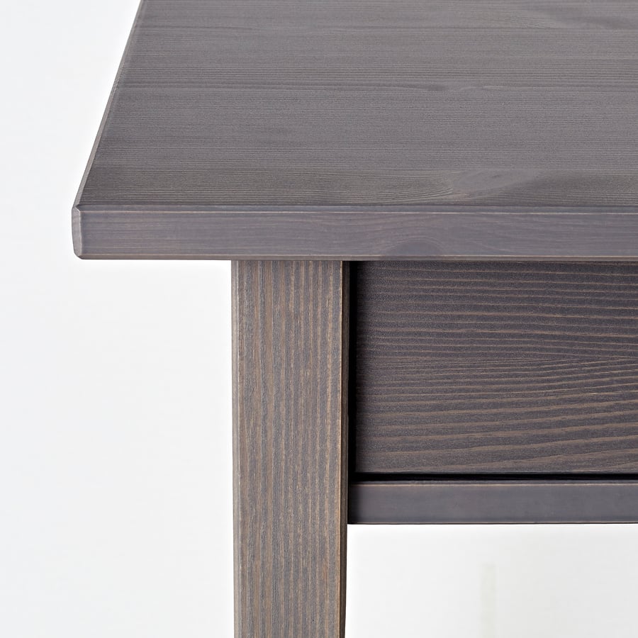 HEMNES Nightstand, gray dark gray stained, 18 1/8x13 3/4" IKEA