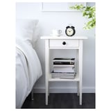 HEMNES Nightstand, white stain, 18 1/8x13 3/4 "