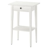 HEMNES Nightstand, white stain, 18 1/8x13 3/4 "