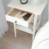 HEMNES Nightstand, white stain, 18 1/8x13 3/4 "