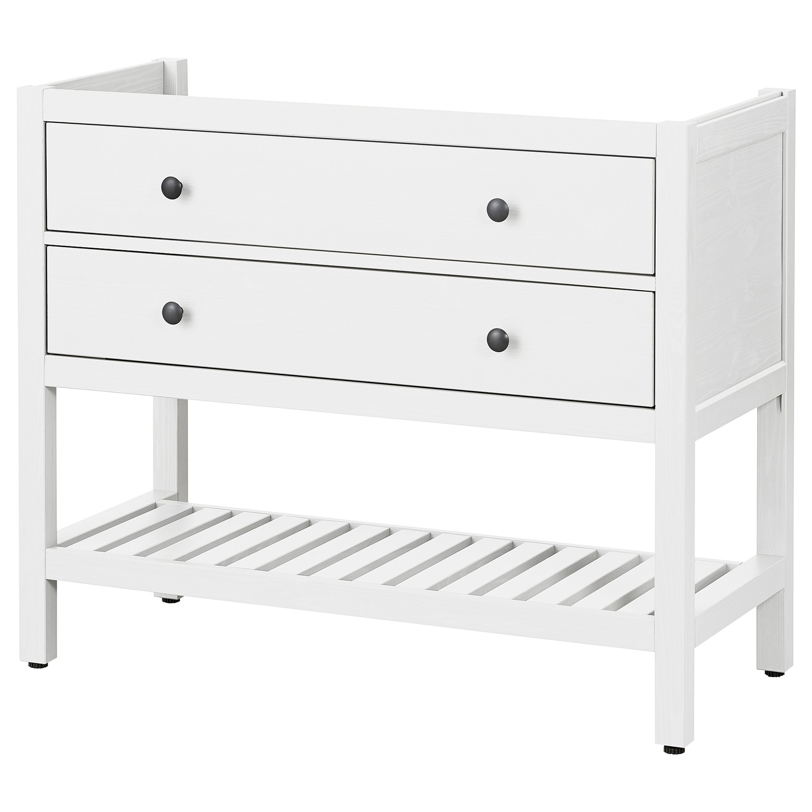 HEMNES Open sink with 2 drawers, white, 401/8" IKEA