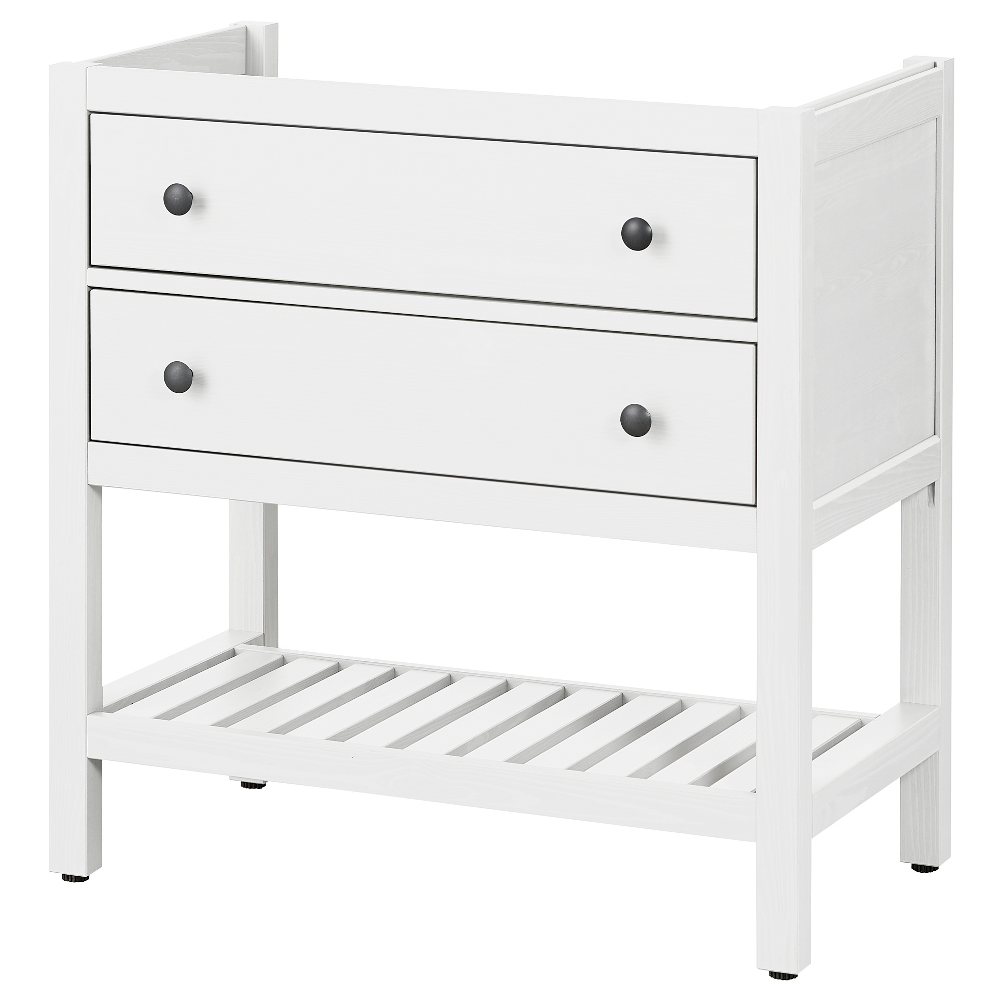 HEMNES Open sink with 2 drawers, white, 321/4" IKEA