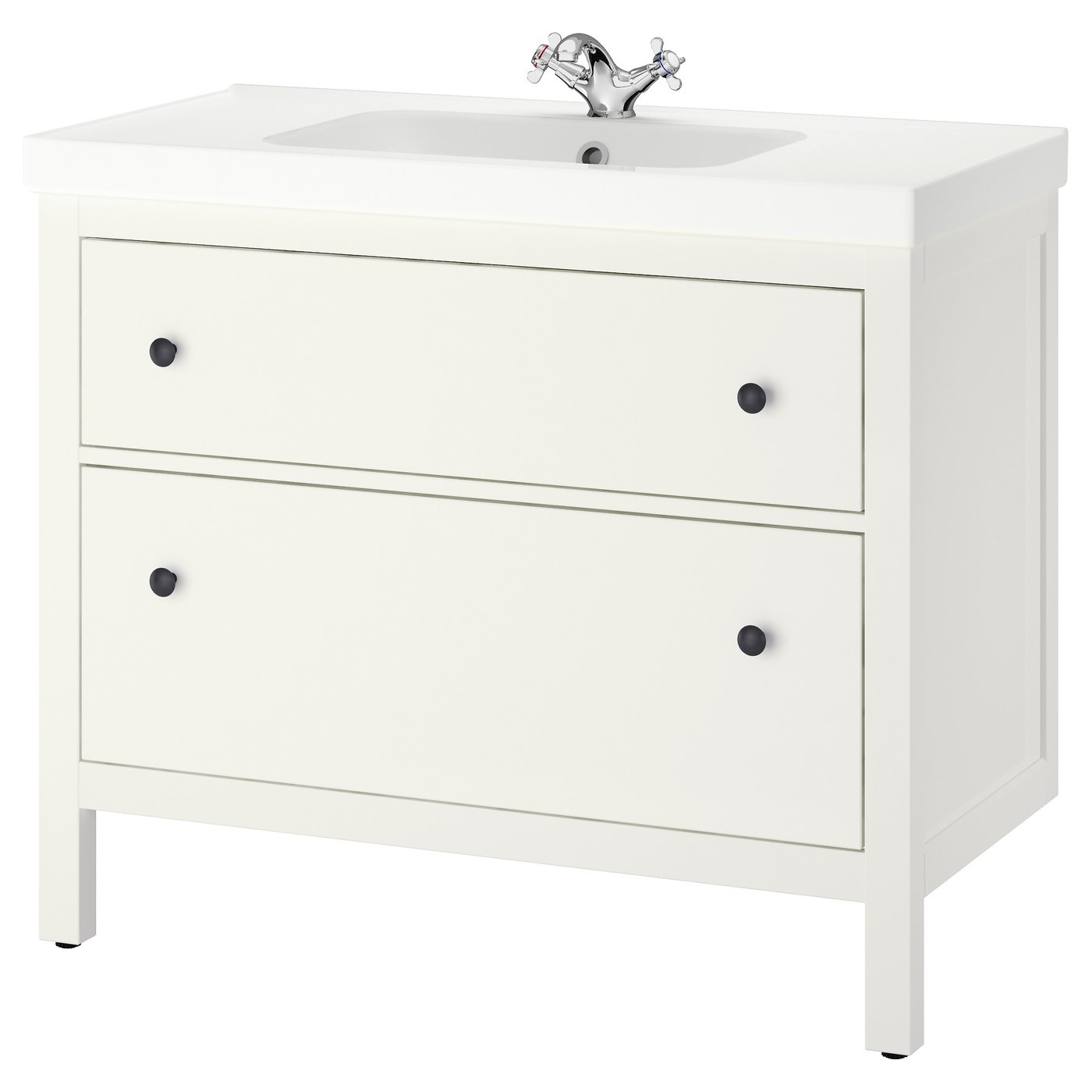 HEMNES / ORRSJÖN Bathroom vanity with sink & faucet