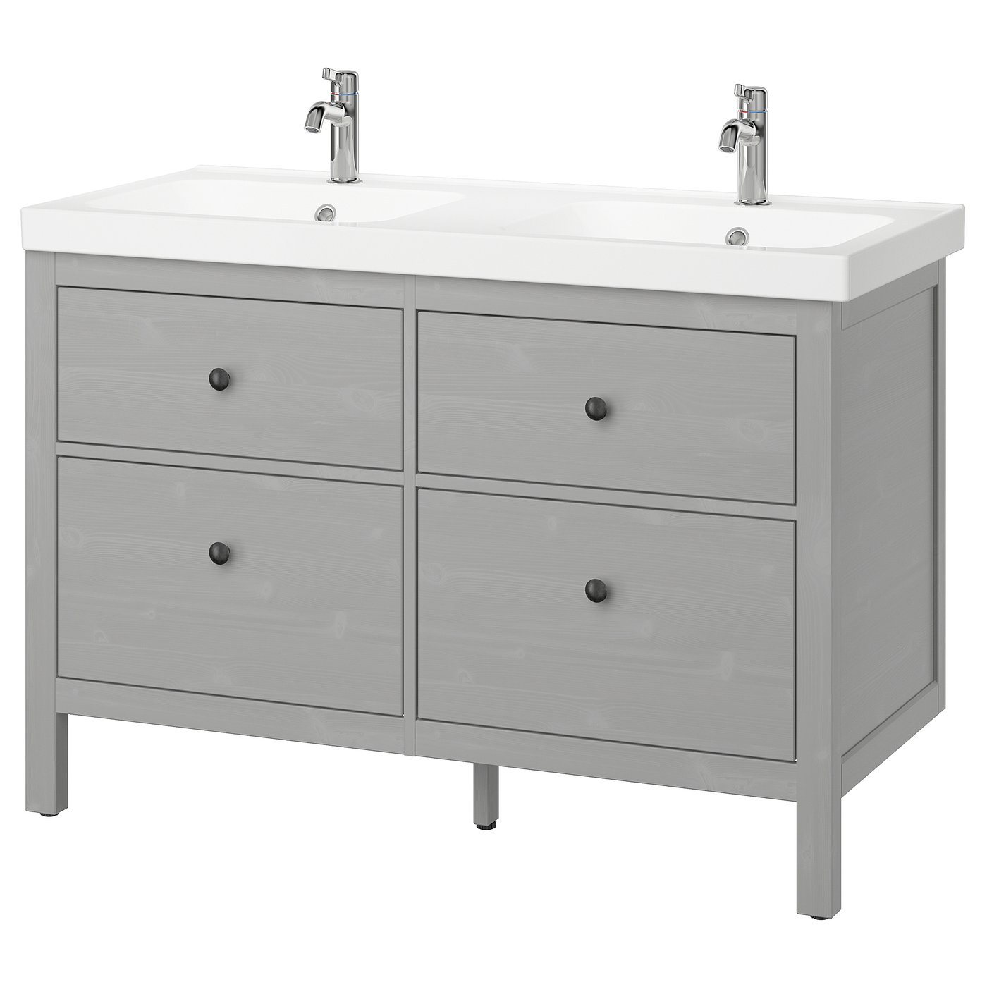 HEMNES / ORRSJÖN Bathroom vanity with sink & faucets