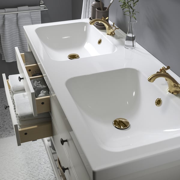 HEMNES / ORRSJÖN Open wash-stand w drawer/wash-basin