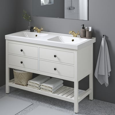 HEMNES / ORRSJÖN Open wash-stand w drawer/wash-basin
