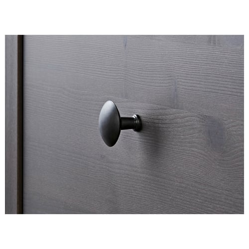 HEMNES Shoe with 4 compartments, gray dark gray stained, 42 1