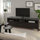 HEMNES TV unit, black-brown, 72x18 1/2x22 1/2 "