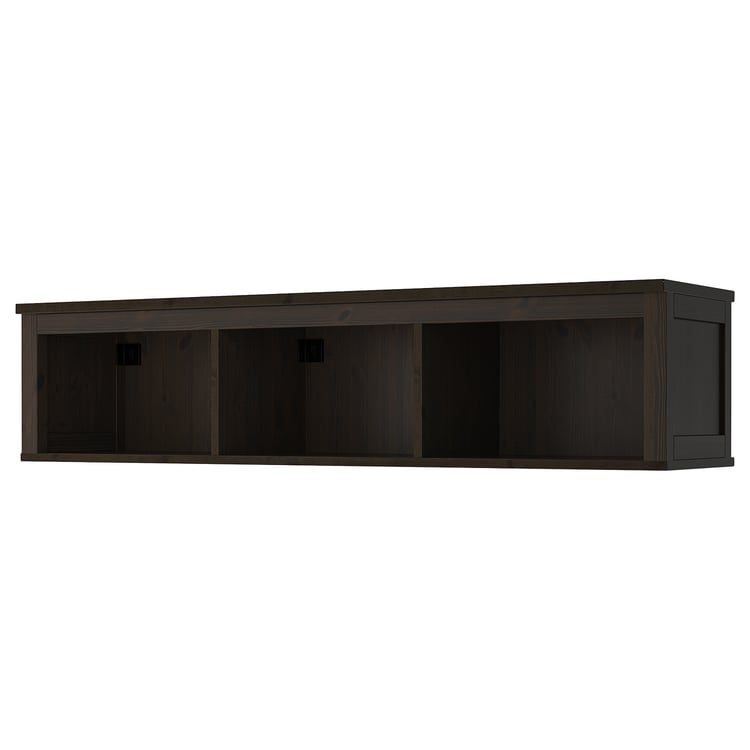 HEMNES Wall/bridging shelf, blackbrown, 58 1/4x14 5/8" IKEA