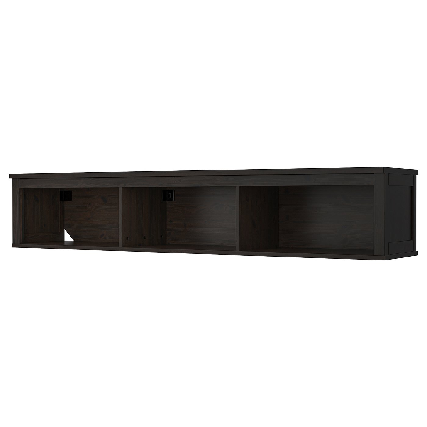 HEMNES Wall/bridging shelf, blackbrown, 72x14 5/8" IKEA