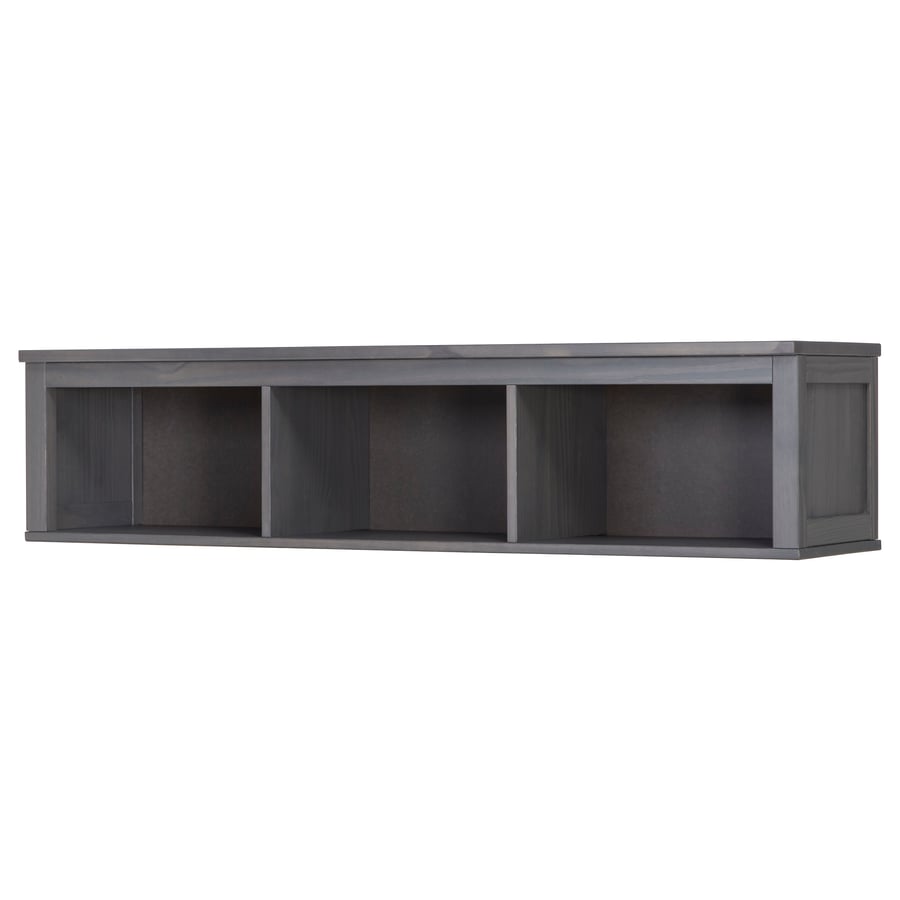 HEMNES Wall/bridging shelf, dark gray gray stained, 58 1/4x14 5/8" IKEA