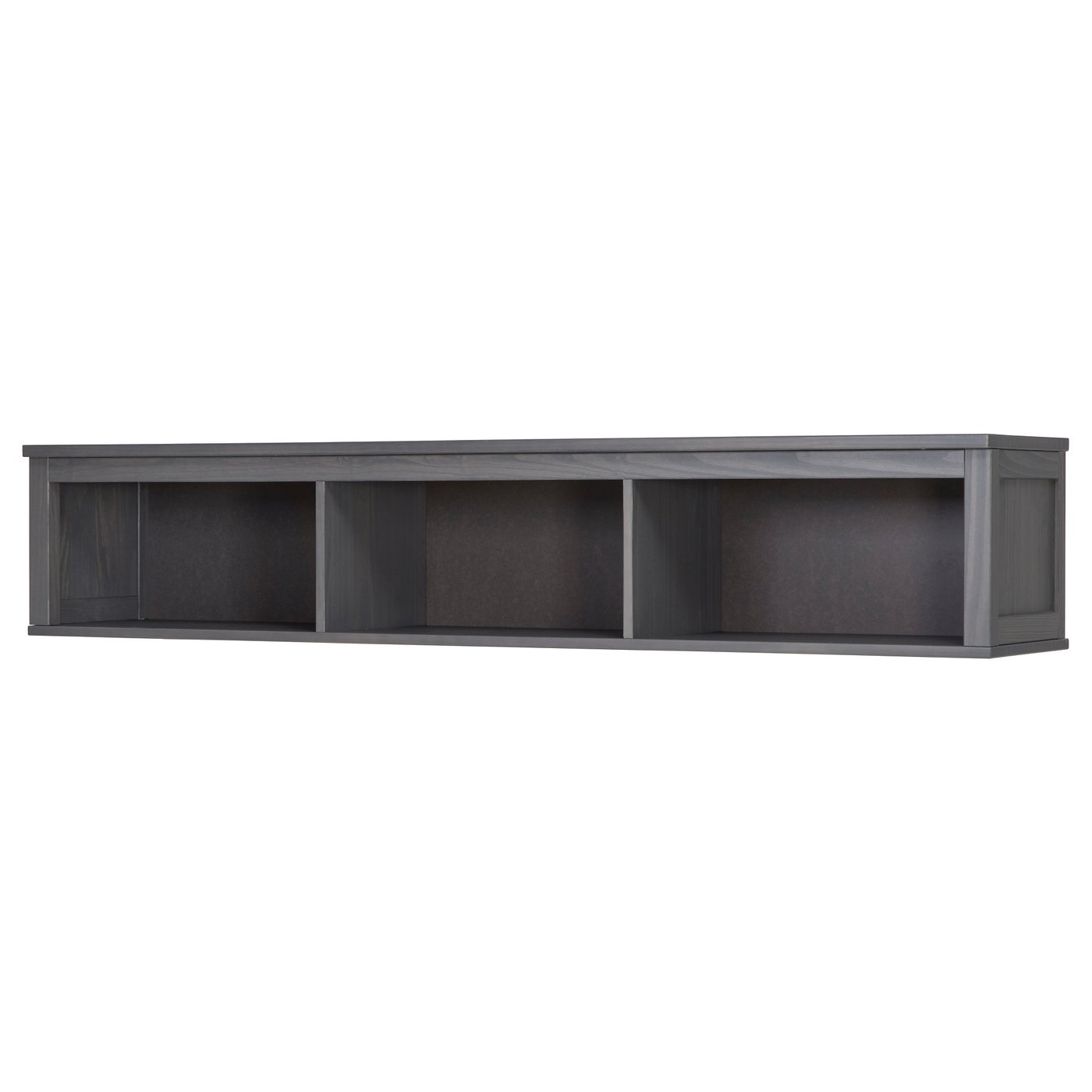HEMNES Wall/bridging shelf, gray dark gray stained, 72x14 5/8" IKEA