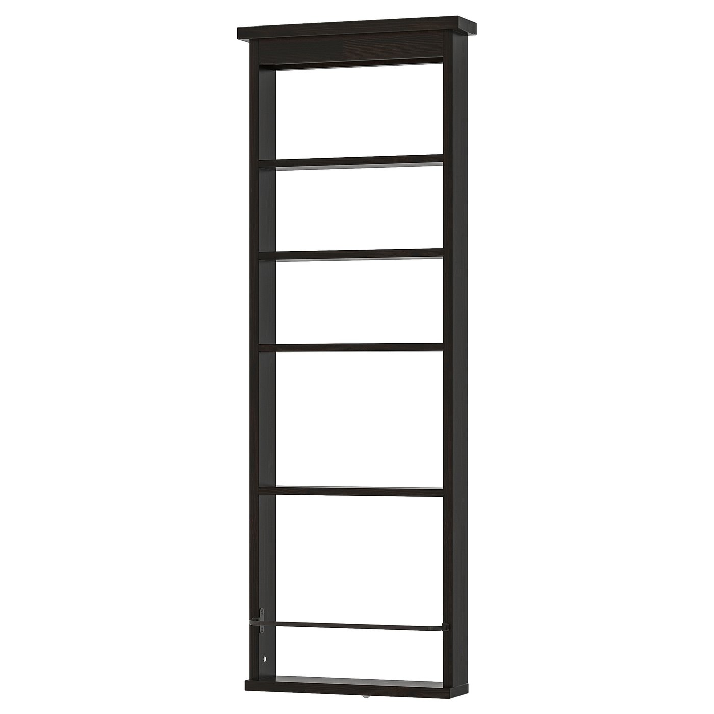 HEMNES Wall shelf, blackbrown, 16 1/2x46 1/2" IKEA