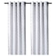 HENNY RAND Curtains, 1 pair, white/dark blue/light blue/light gray, 57x98 "