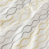 HENNY RAND Curtains, 1 pair, white/gray yellow, 57x84 "