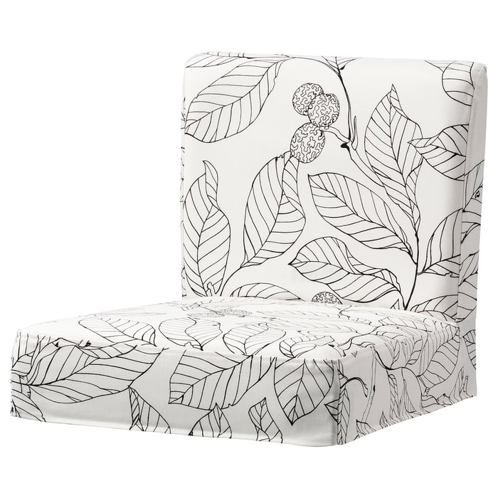 HENRIKSDAL Cover for bar stool with backrest, Orrsta light gray IKEA