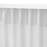 HILJA Curtains, 1 pair, white/with heading tape, 57x84 "