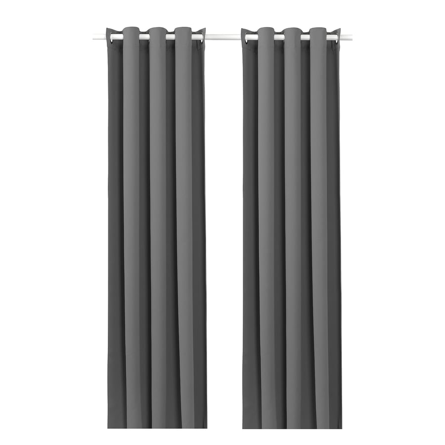 blackout curtains, 1 pair, gray, 57x84" IKEA