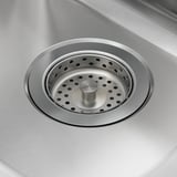 HILLESJÖN Double bowl top mount sink, stainless steel, 29 1/2x18 1/8 "