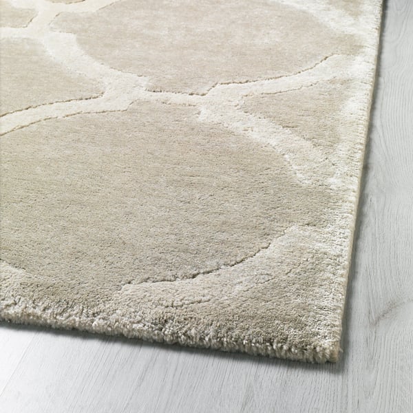 HILLESTED Rug, low pile gray/white IKEA