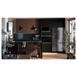 HJÄLTEBY True Convection Wall Oven Selfclean, black Stainless steel