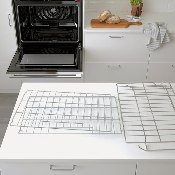HJÄLTEBY True Convection Wall Oven Selfclean, Stainless steel
