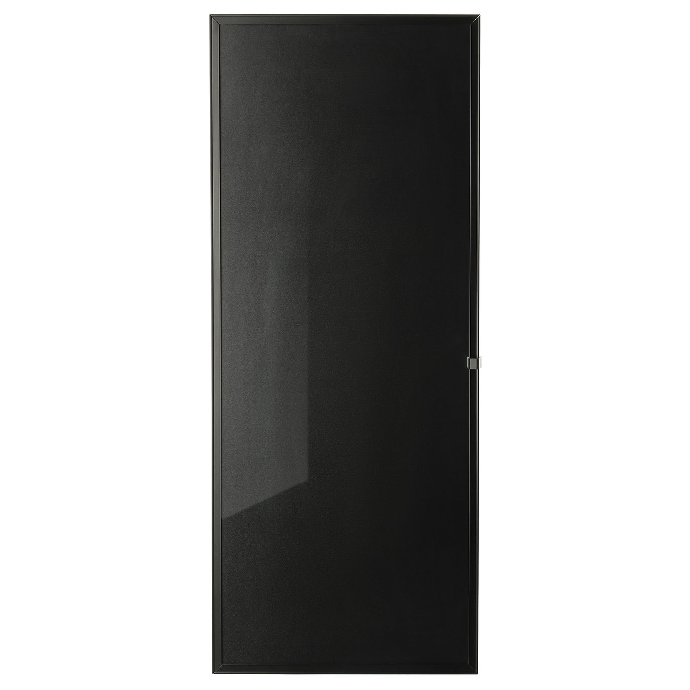 HÖGBO Glass door - black 15 1/2x38 1/4 "
