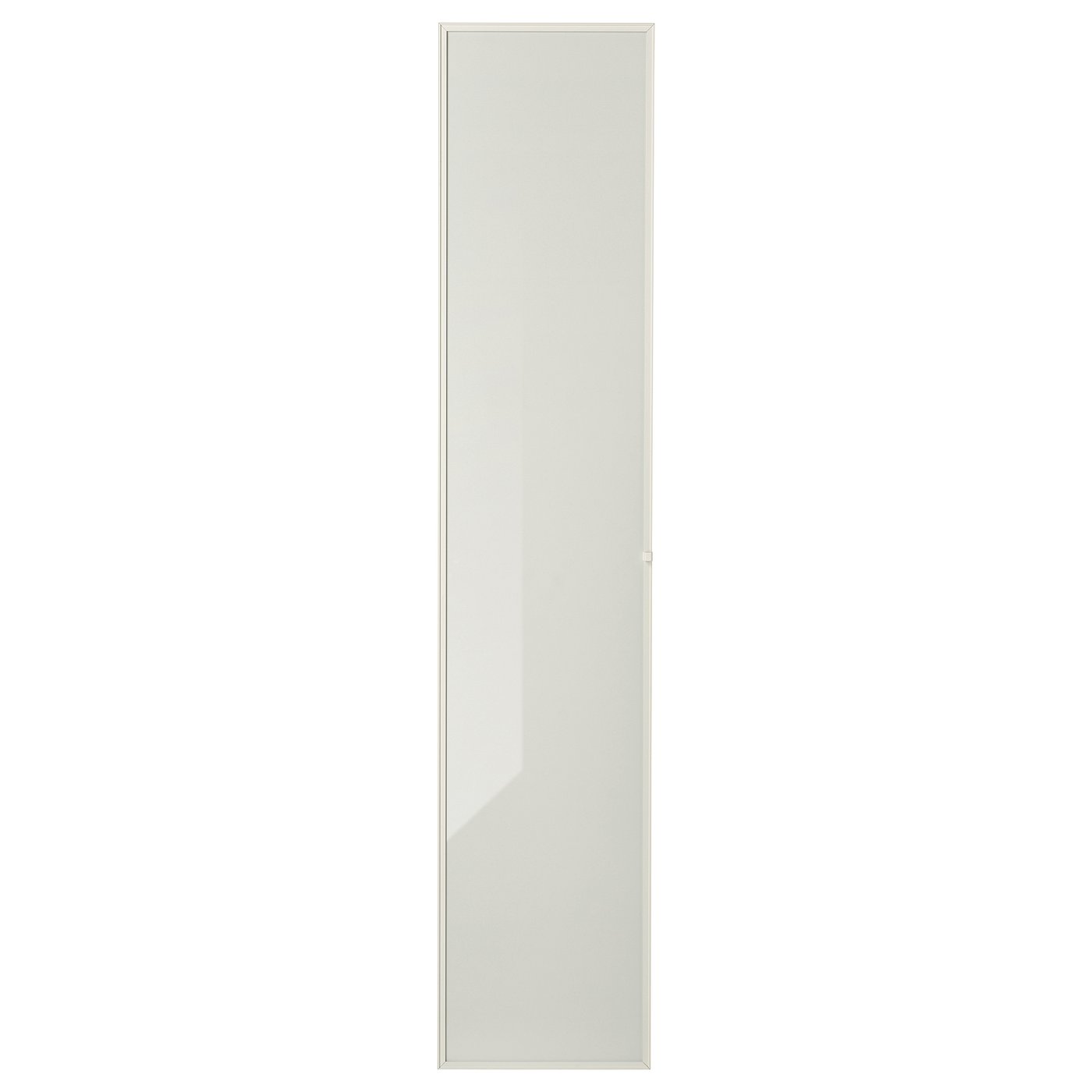 HÖGBO Glass door - white 15 1/2x75 3/4 "