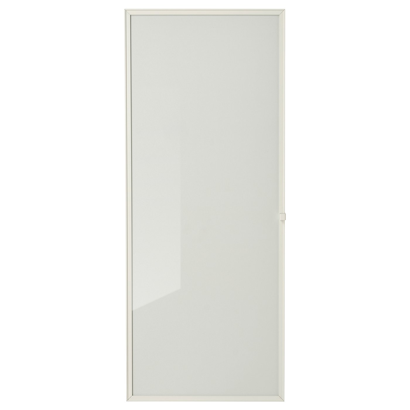 HÖGBO Glass door - white 15 1/2x38 1/4 "