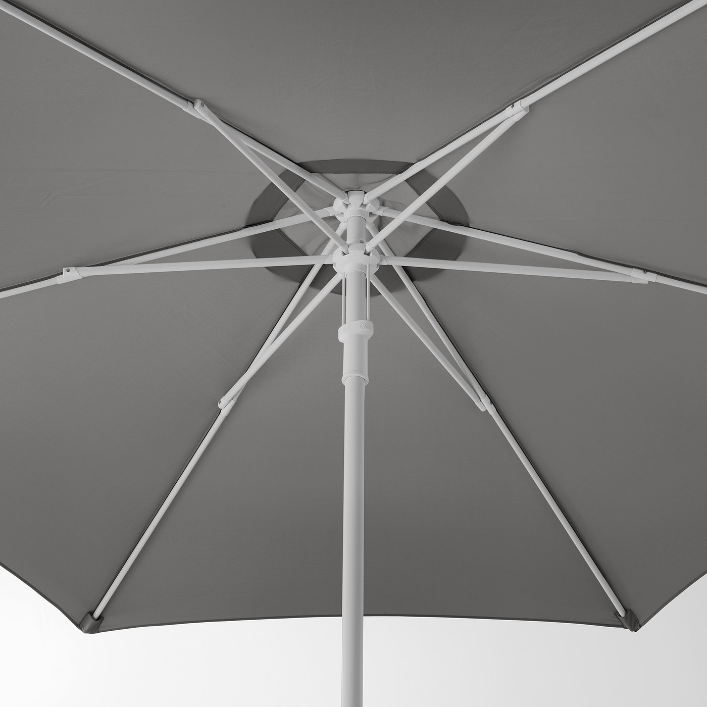 HÖGÖN / IGGÖN umbrella with base, gray/dark gray, 1061/4