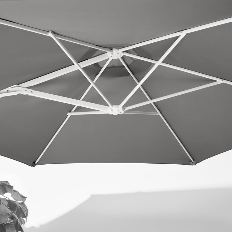HÖGÖN umbrella, hanging, gray, 1061/4" IKEA