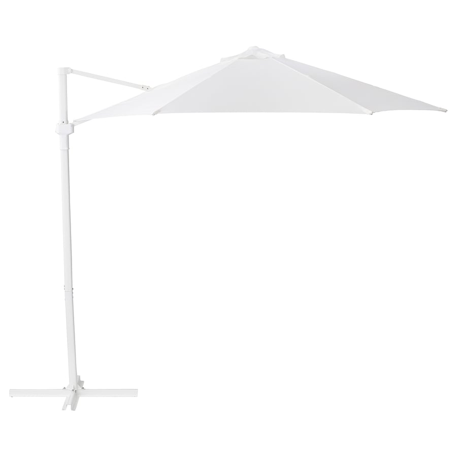HÖGÖN Umbrella, hanging, white IKEA