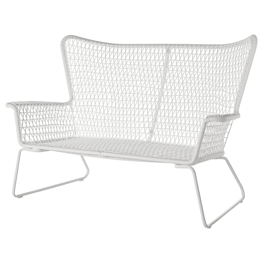 HÖGSTEN loveseat, outdoor, white IKEA
