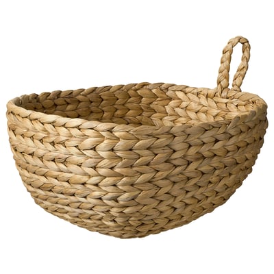 HÖKRUBBA Basket, water hyacinth, 10 ¼x13 ¾x7 "