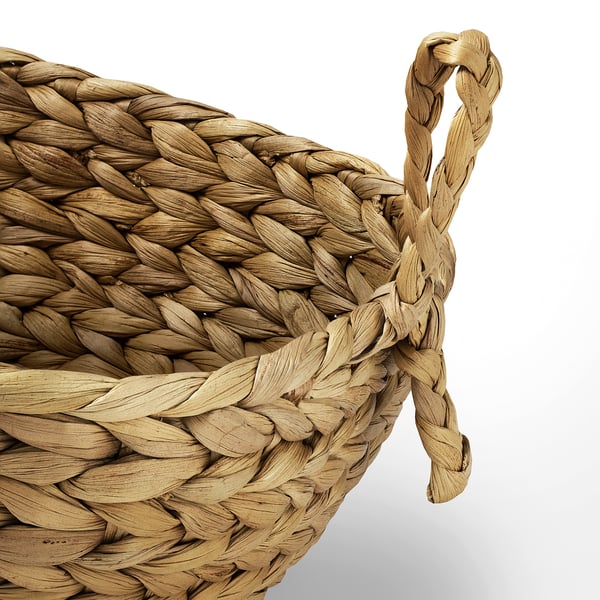 HÖKRUBBA Basket, water hyacinth, 10 ¼x13 ¾x7 "