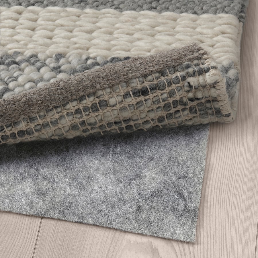 HOLMSTRUP Rug, handmade, gray IKEA