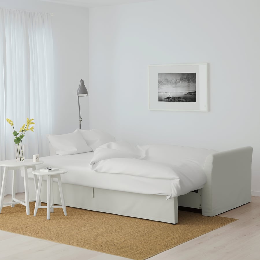HOLMSUND sleeper sofa, Orrsta light whitegray IKEA