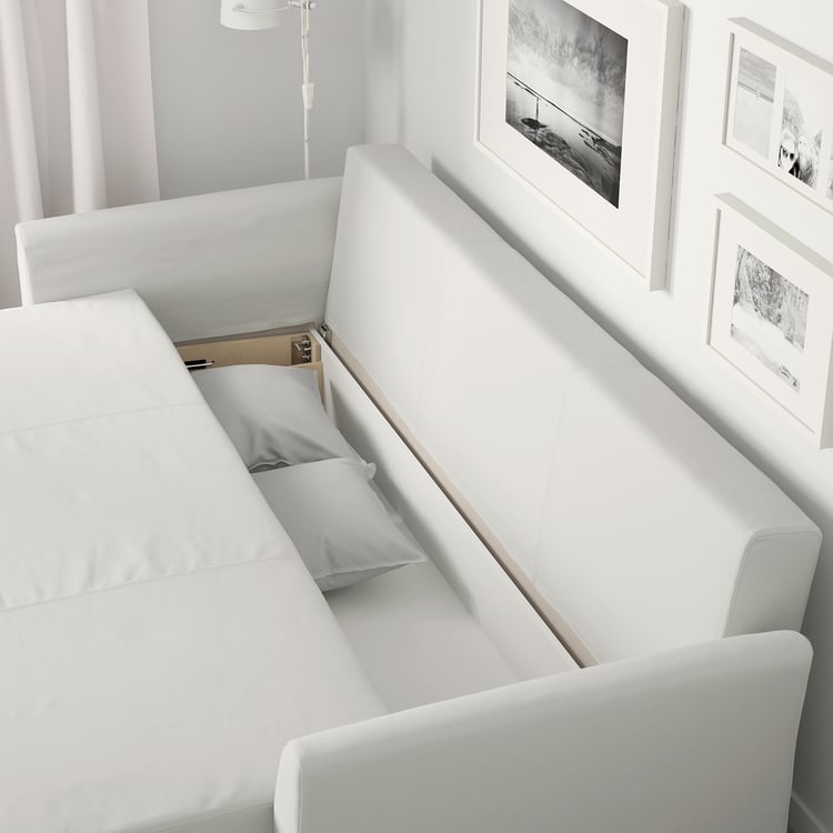 HOLMSUND sleeper sofa, Orrsta light whitegray IKEA
