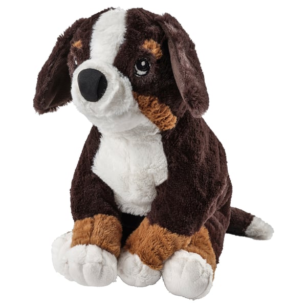 Hoppig Soft Toy Dog Bernese Mountain Dog White Ikea